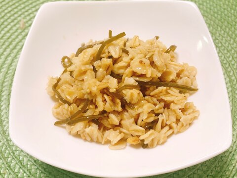 塩昆布コンソメごまご飯（白米orオートミール）